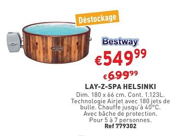 Promoties Lay-z-spa helsinki - BestWay - Geldig van 02/05/2024 tot 06/05/2024 bij Trafic