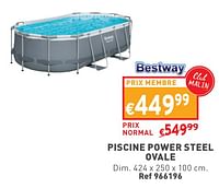 Promotions Piscine power steel ovale - BestWay - Valide de 02/05/2024 à 06/05/2024 chez Trafic