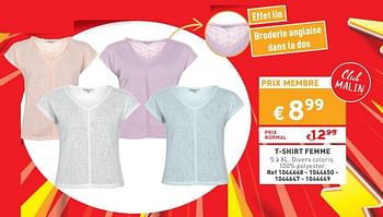 Promotions T-shirt femme - Produit maison - Trafic  - Valide de 02/05/2024 à 06/05/2024 chez Trafic