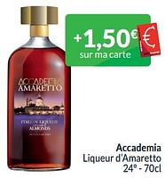 Promotions Accademia liqueur d’amaretto - Accademia - Valide de 01/05/2024 à 31/05/2024 chez Intermarche