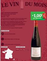 Promotions Aop saumur-champigny domaine des coutures la malicieuse rouge - Vins rouges - Valide de 01/05/2024 à 31/05/2024 chez Intermarche