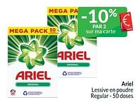 Promotions Ariel lessive en poudre regular - Ariel - Valide de 01/05/2024 à 31/05/2024 chez Intermarche