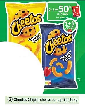 Promotions Cheetos chipito chesse ou paprika - Cheetos  - Valide de 01/05/2024 à 31/05/2024 chez Intermarche