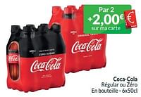 Promotions Coca-cola régular ou zéro - Coca Cola - Valide de 01/05/2024 à 31/05/2024 chez Intermarche