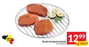 Promotions Steaks de boeuf marinés - Produit maison - Intermarche - Valide de 30/04/2024 à 05/05/2024 chez Intermarche