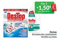 Promotions Destop entretien des canalisations - Destop - Valide de 01/05/2024 à 31/05/2024 chez Intermarche