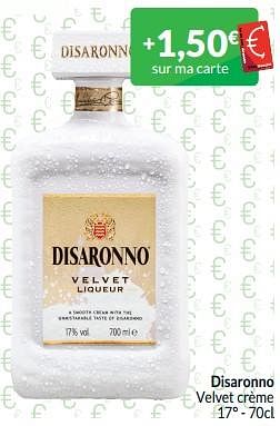 Promoties Disaronno velvet crème - Disaronno - Geldig van 01/05/2024 tot 31/05/2024 bij Intermarche