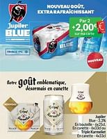 Promotions Jupiler blue - 3,3% ou triple karmeliet - Produit maison - Intermarche - Valide de 01/05/2024 à 31/05/2024 chez Intermarche