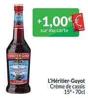 Promotions L’héritier-guyot crème de cassis - L'Héritier-Guyot - Valide de 01/05/2024 à 31/05/2024 chez Intermarche