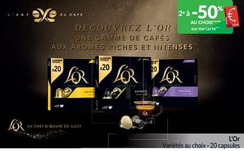 Promoties L’or variétés au choix - Douwe Egberts - Geldig van 01/05/2024 tot 31/05/2024 bij Intermarche