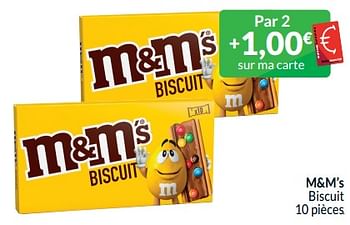 Promoties M+m’s biscuit - M&M 's - Geldig van 01/05/2024 tot 31/05/2024 bij Intermarche