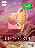 Promotions Magnum glace en stick euphoria - Ola - Valide de 01/05/2024 à 31/05/2024 chez Intermarche