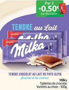 Promoties Milka tablettes de chocolat - Milka - Geldig van 01/05/2024 tot 31/05/2024 bij Intermarche