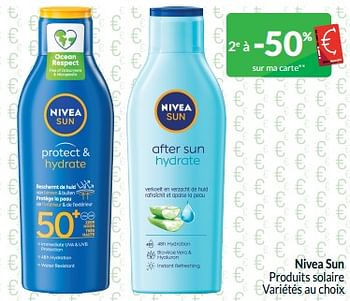 Promoties Nivea sun produits solaire - Nivea - Geldig van 01/05/2024 tot 31/05/2024 bij Intermarche