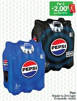 Promotions Pepsi regular ou zero sugar - Pepsi - Valide de 01/05/2024 à 31/05/2024 chez Intermarche