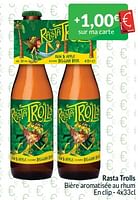Promotions Rasta trolls bière aromatisée au rhum - Rasta Trolls - Valide de 01/05/2024 à 31/05/2024 chez Intermarche