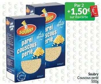 Promoties Soubry couscous perlé - Soubry - Geldig van 01/05/2024 tot 31/05/2024 bij Intermarche