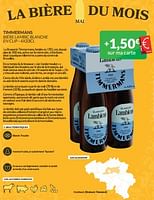 Promotions Timmermans bière lambic blanche en clip - Timmermans - Valide de 01/05/2024 à 31/05/2024 chez Intermarche