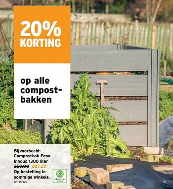 Promoties Compostbak ecoo - Huismerk - Gamma - Geldig van 01/05/2024 tot 07/05/2024 bij Gamma