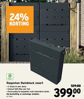 Promoties Regenton rainblock - Huismerk - Gamma - Geldig van 01/05/2024 tot 07/05/2024 bij Gamma