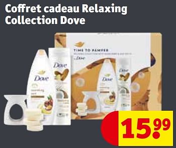 Promoties Coffret cadeau relaxing collection dove - Dove - Geldig van 30/04/2024 tot 12/05/2024 bij Kruidvat