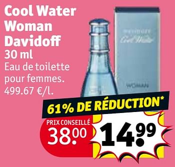 Promotions Cool water woman davidoff - Davidoff - Valide de 30/04/2024 à 12/05/2024 chez Kruidvat