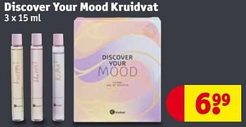 Promoties Discover your mood kruidvat - Huismerk - Kruidvat - Geldig van 30/04/2024 tot 12/05/2024 bij Kruidvat