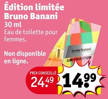 Promoties Édition limitée bruno banani - Bruno Banani - Geldig van 30/04/2024 tot 12/05/2024 bij Kruidvat