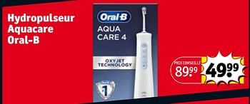 Promotions Hydropulseur aquacare oral-b - Oral-B - Valide de 30/04/2024 à 12/05/2024 chez Kruidvat