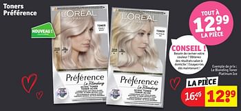 Promoties Le blonding toner platinum ice - L'Oreal Paris - Geldig van 30/04/2024 tot 12/05/2024 bij Kruidvat