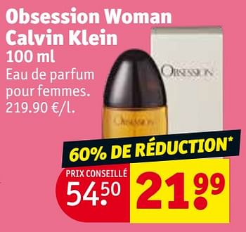 Promoties Obsession woman calvin klein - Calvin Klein - Geldig van 30/04/2024 tot 12/05/2024 bij Kruidvat