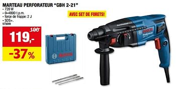 Promoties Bosch marteau perforateur gbh 2-21 - Bosch - Geldig van 01/05/2024 tot 21/05/2024 bij Hubo