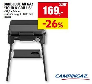 Promoties Barbecue au gaz tour + grill s - Campingaz - Geldig van 01/05/2024 tot 21/05/2024 bij Hubo