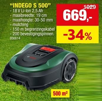 Promoties Bosch robotmaaiers indego s 500 - Bosch - Geldig van 24/04/2024 tot 05/05/2024 bij Hubo