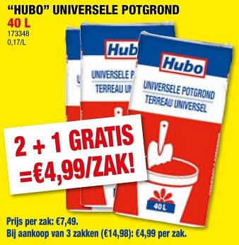 Promoties Hubo universele potgrond - Huismerk - Hubo  - Geldig van 24/04/2024 tot 05/05/2024 bij Hubo