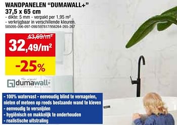 Promotions Wandpanelen dumawall+ - Dumawall - Valide de 24/04/2024 à 05/05/2024 chez Hubo