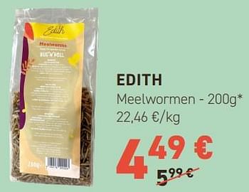 Promoties Edith meelwormen - Edith - Geldig van 02/05/2024 tot 12/05/2024 bij Tom&Co