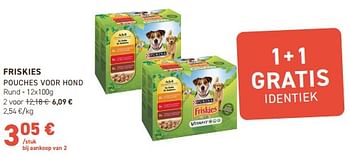 Promotions Friskies pouches voor hond - Friskies - Valide de 02/05/2024 à 12/05/2024 chez Tom&Co