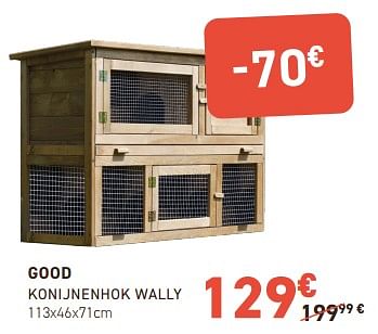 Promotions Good konijnenhok wally - Good - Valide de 02/05/2024 à 12/05/2024 chez Tom&Co