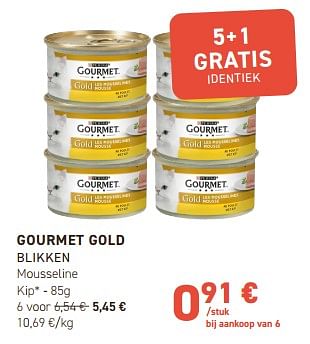 Promoties Gourmet gold blikken - Purina - Geldig van 02/05/2024 tot 12/05/2024 bij Tom&Co