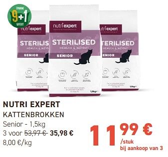 Promotions Nutri expert kattenbrokken - Nutri Expert - Valide de 02/05/2024 à 12/05/2024 chez Tom&Co