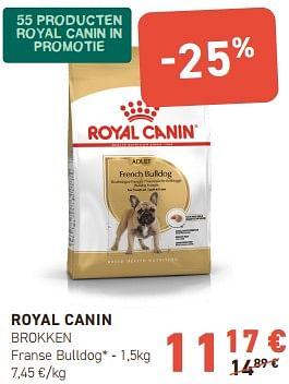 Promotions Royal canin brokken franse bulldog - Royal Canin - Valide de 02/05/2024 à 12/05/2024 chez Tom&Co