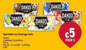 Promotions Spécialité au fromage frais vanille - Danio - Valide de 01/05/2024 à 08/05/2024 chez Delhaize