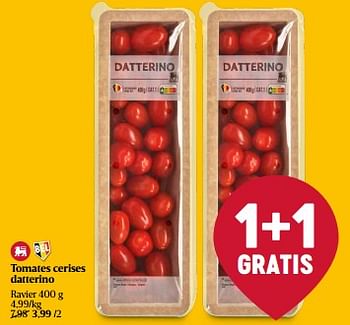 Promoties Tomates cerises datterino - Huismerk - Delhaize - Geldig van 01/05/2024 tot 08/05/2024 bij Delhaize