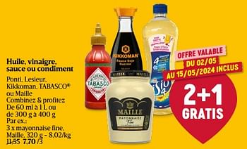 Promoties Mayonnaise fine, maille - Maille - Geldig van 01/05/2024 tot 08/05/2024 bij Delhaize