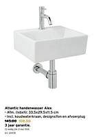 Promoties Atlantic handenwasser alex - Atlantic - Geldig van 01/05/2024 tot 07/05/2024 bij Gamma
