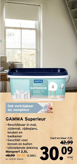 Promotions Gamma superieur - Produit maison - Gamma - Valide de 01/05/2024 à 07/05/2024 chez Gamma