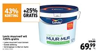 Promoties Levis muurverf wit - Levis - Geldig van 01/05/2024 tot 07/05/2024 bij Gamma
