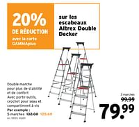 Promotions Escabeaux altrex double decker - Altrex - Valide de 01/05/2024 à 07/05/2024 chez Gamma