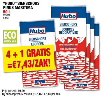 Promotions Hubo sierschors pinus maritima - Produit maison - Hubo  - Valide de 24/04/2024 à 05/05/2024 chez Hubo